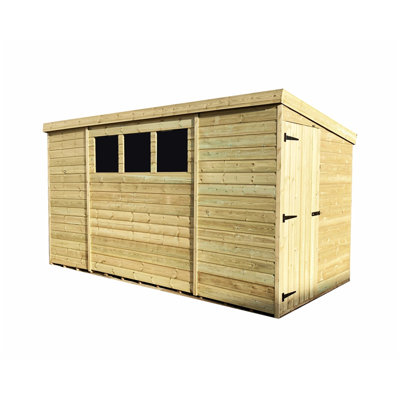Raynolds 6 ft. W x 14 ft. D Solid Wood Garden Shed