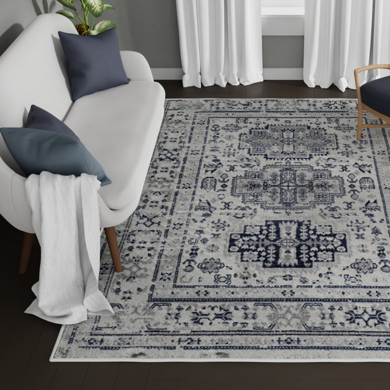 Gabriel Vintage Glacial Sundara Area Rug, Rectangle 8' x 10'