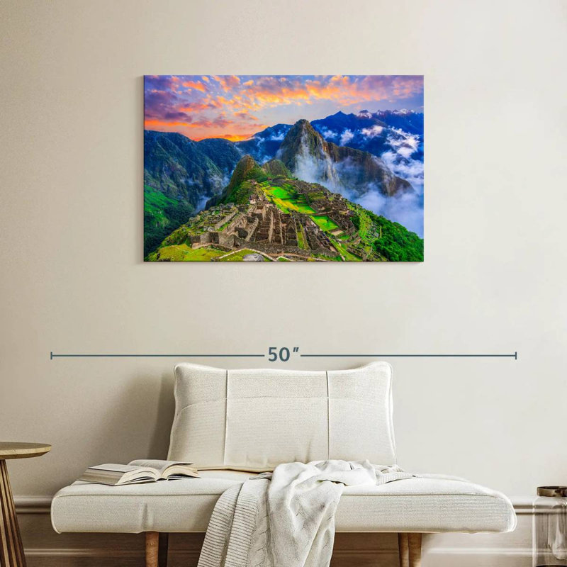 Lilie, ville inca, Machu Picchu, H 24 po x l 36 po