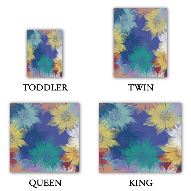 Ensemble de housse de couette summer breeze, 1 housse de couette grand + 2 taies standards