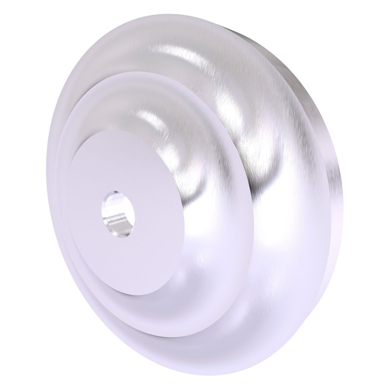 Écusson de rideau de douche leamore, Chrome satiné