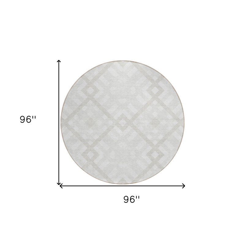 Tapis rond 8 po