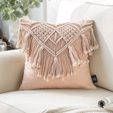 Tassels Cotton Throw Pillow