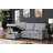 Jardin 84"W Gray Vegan Leather Modern Reversible Sleeper Sectional Sofa With Storage Chaise-1317650926