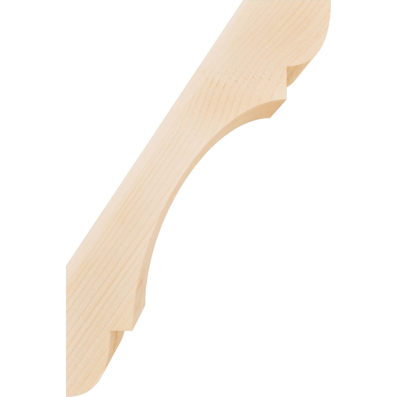 Attelle de genou olympique, Sapin de Douglas, H 24 po x l 5,5 po x P 16 po, Attelle lisse