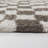 Percival Taupe Abstract Checkered Area Rug-1314785678