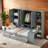 Wooden Daybed With Three Drawers, All-in-one Cabinet, Desk And Shelves-60321130-60321129