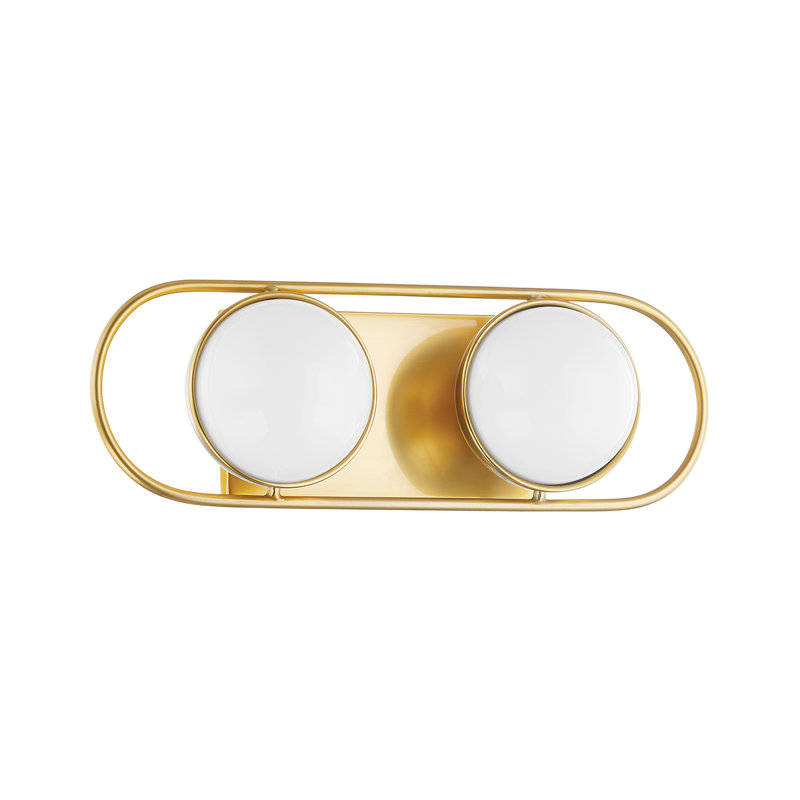 Ensemble de meuble-lavabo et salle de bain 2 lumières Amy, Laiton vieilli