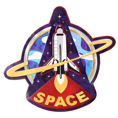 Décoration murale fusée spatiale