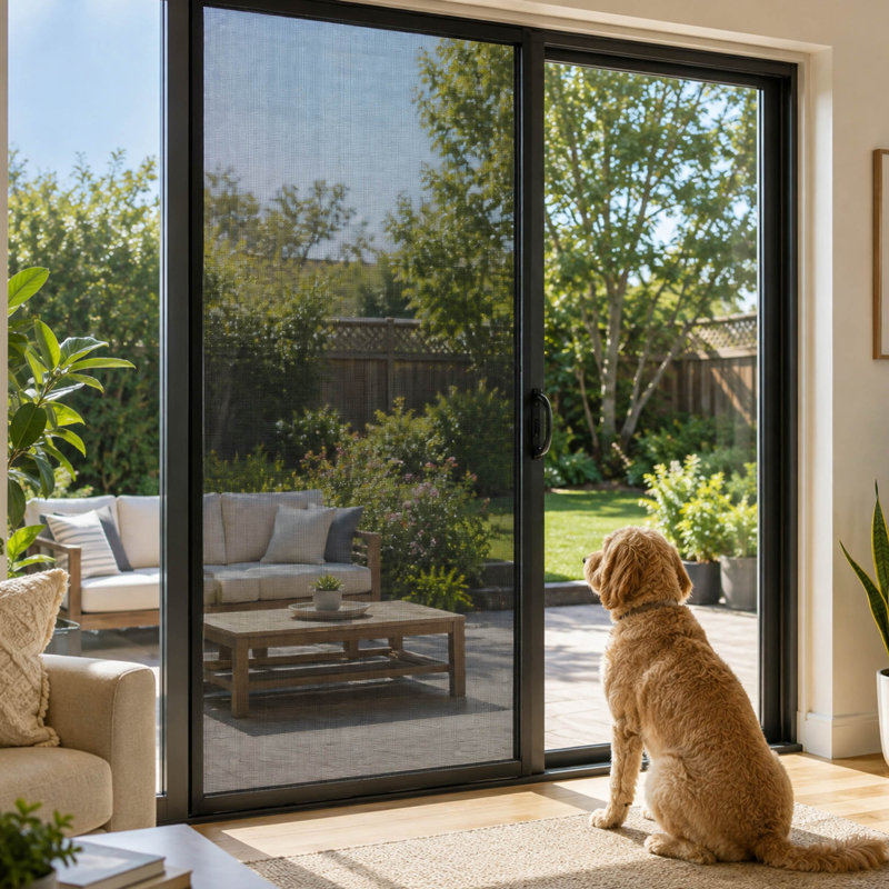 48" x 99" Pet-Resistant Window & Door Screen Mesh, Vinyl-Coated Polyester Replacement Roll