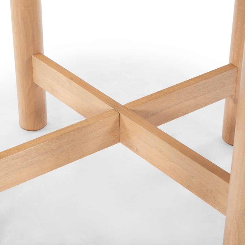 Ruthanne Round Wood 47 Inch Dining Table, Natural