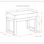 Petit banc avec repose-pieds Milltown