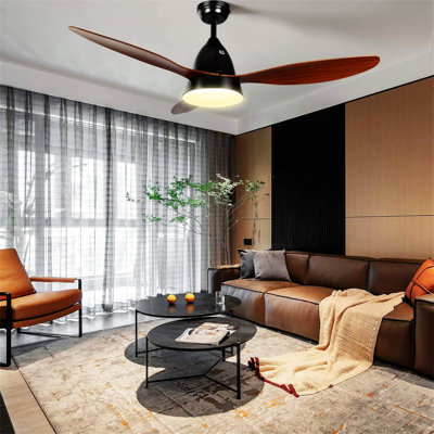 52-Inch Ceiling Fan With LED Light And Remote Control