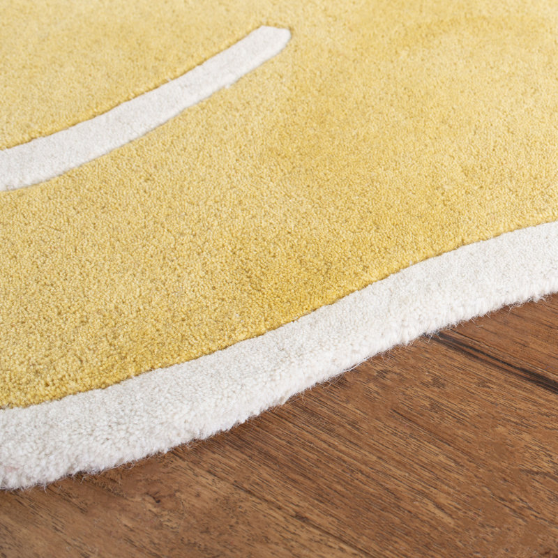 Tapis en laine touffeté à la main Lion Martha Stewart, Rectangulaire : 4 pi 3 po x 5 pi 6 po