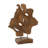 Donoho Teak Wood Handmade Live Edge Abstract Decorative Brown Sculpture