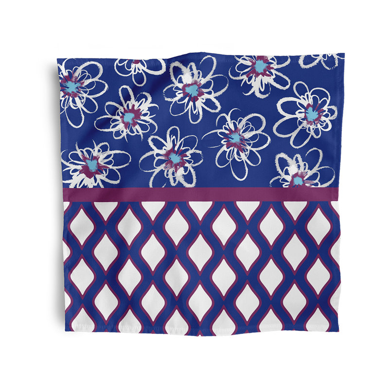 Chrisanthe Penelope Trellis Napkins, Purple