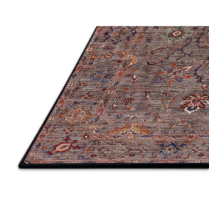 Tapis brun à motif oriental, Rectangle 7 pi x 10 pi