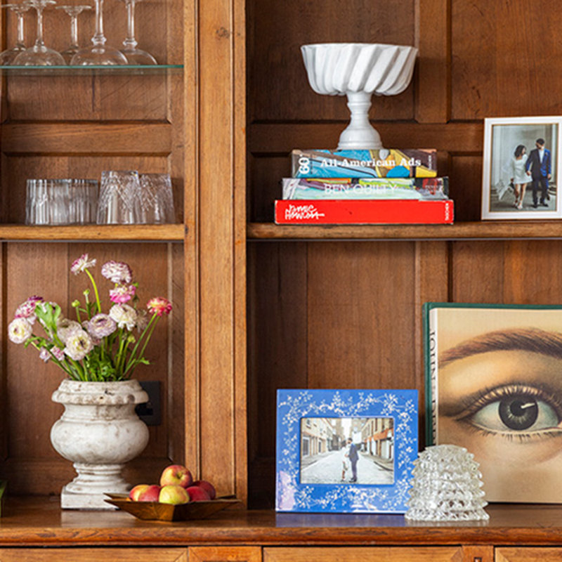 Cadre Chinoiserie, Bleu