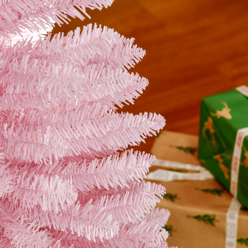Arbre de Noël artificiel, arbre de Noël mince avec 294 pointes de branches réalistes et support en plastique, 4.11'