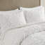 Édredon double / grand - 100% coton brodé avec 2 taies décoratives en chenille douce et apaisante