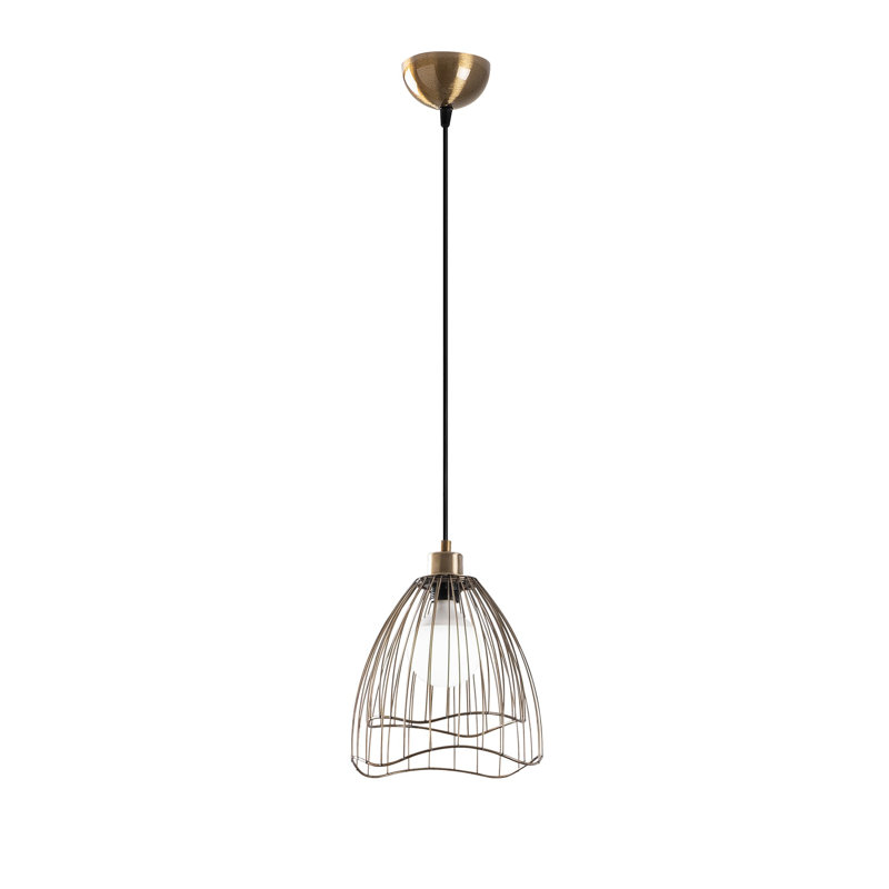 Luminaire suspendu en forme de goutte à 1 lumière, Cuivre