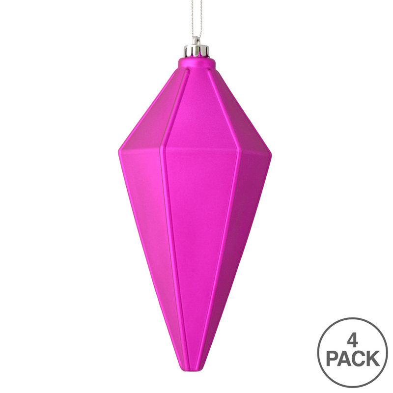 Ornement de lanterne 7 po, Fuchsia