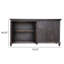 Console en bois massif 73,25 po Bisceglia