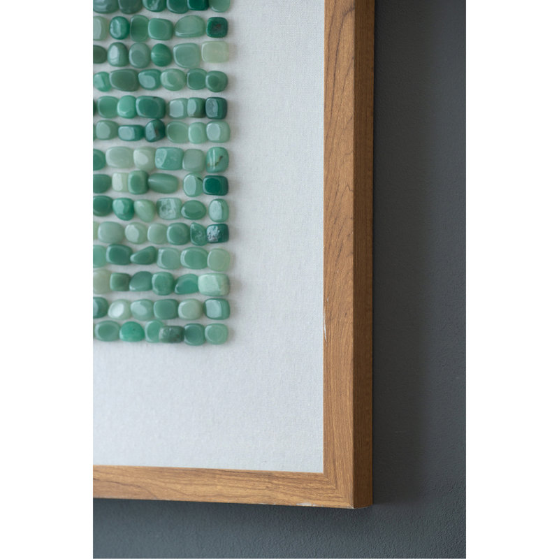 Ensemble de 2 boîtes murales en pierre - apporte un aspect distinctif 23,5 po x 40% ps, 5% velours, 2 ajouts de caractère décoratif 23,6 po x 23,6 po x 1,2 po