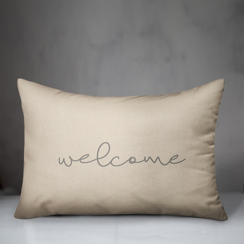 Welcome Rectangular Pillow Cover and Insert