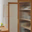 Armoire de rangement avec porte et verre