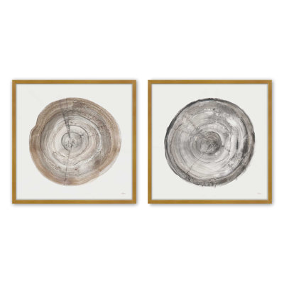 Rings of Time Duo II Set of 2 Canvas Prints