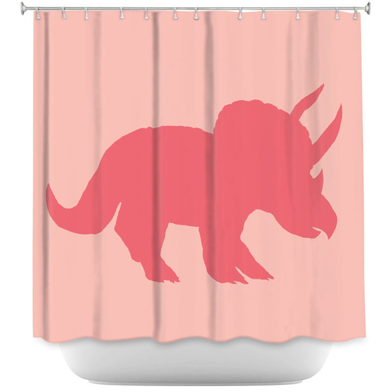 Rideau de douche simple dinosaur i Chipman