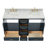 61'' Double Bathroom Vanity with Top-93359392