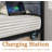 Bed Frames with Charging Station, LED Lights Bed with Grey Upholstered Headboard, Under Bed Storage, No Box Spring Needed, Noise Free, Easy Assembly-297497919-297497918