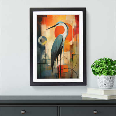 Heron Constructivism No.2 - Framed Print