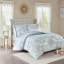 Ensemble de housse de couette réversible à imprimé floral en coton 3 pièces très grand / très grand californien-119922087