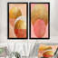 «Rose and Gold Flow Arcs - Modern Abstract», art mural sur toile 2 pièces-271043040-271043046