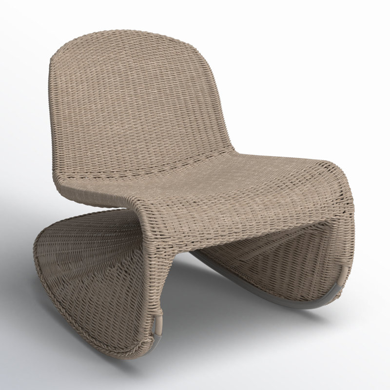 Portia Outdoor Lounge Chair, Vintage White