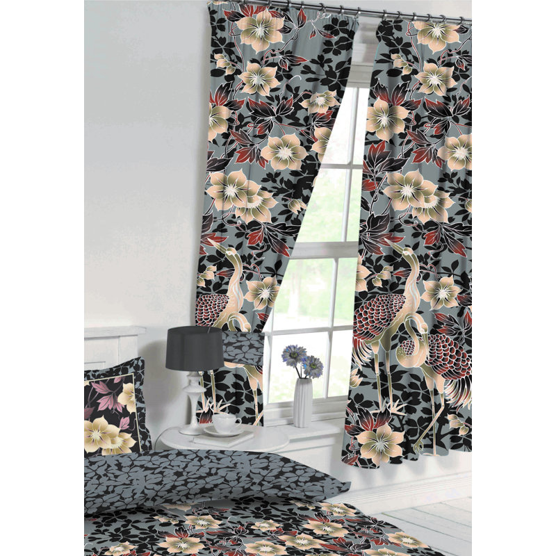HERON Braedawn Pencil Pleat Sheer Curtains, Grey/Brown, 167 W x 137 D cm