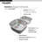 Medallion Designer 32.5'' L Double Bowl Stainless Steel Kitchen Sink