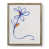 Toile avec cadre noyer