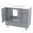 36" Bathroom Vanity With Sink, Freestanding Single Vanity With 4 Drawers & Side Rack, Wood Cabinet, Gray-2097852962