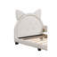 Lit plateforme simple touffeté Kallel-1940744161