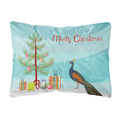  Coussin intérieur / extérieur Indian Peacock Peafowl Christmas