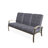 Askar 71.5'' Wide Powder Coated Aluminum Patio Sofa with Cushions-25943400-25943359
