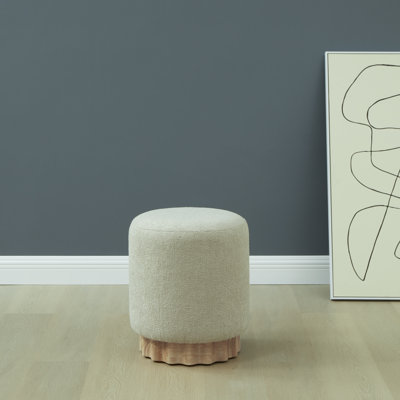 Repose-pieds rond en polyester Willner 
