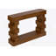 Console en bois avec tablette inférieure ouverte
