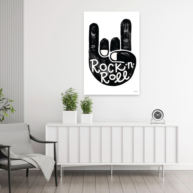 Rock-N-Roll, art abstrait rétro, H 36 po x l 24 po