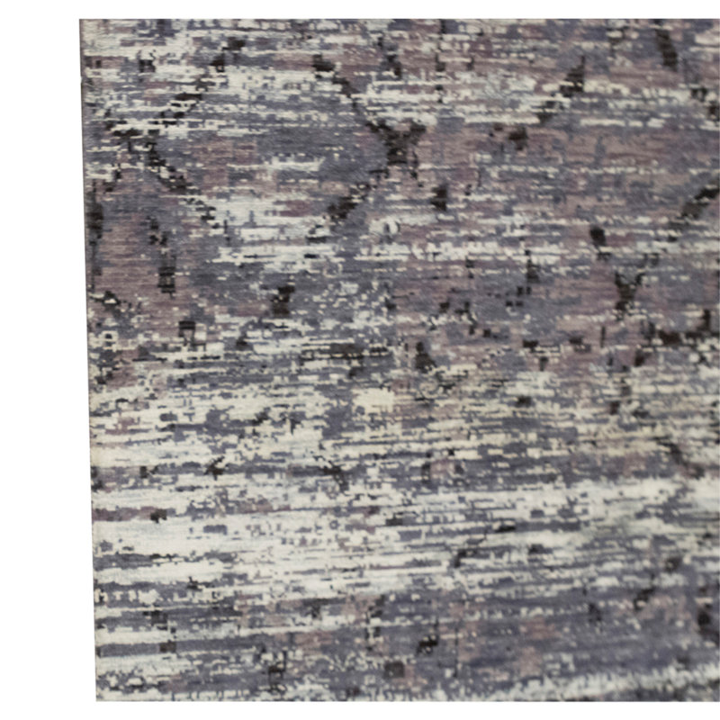 Tapis améthyste noué à la main de haute qualité