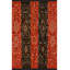 Tapis décoratif rouge à motif traditionnel rouge-833268452